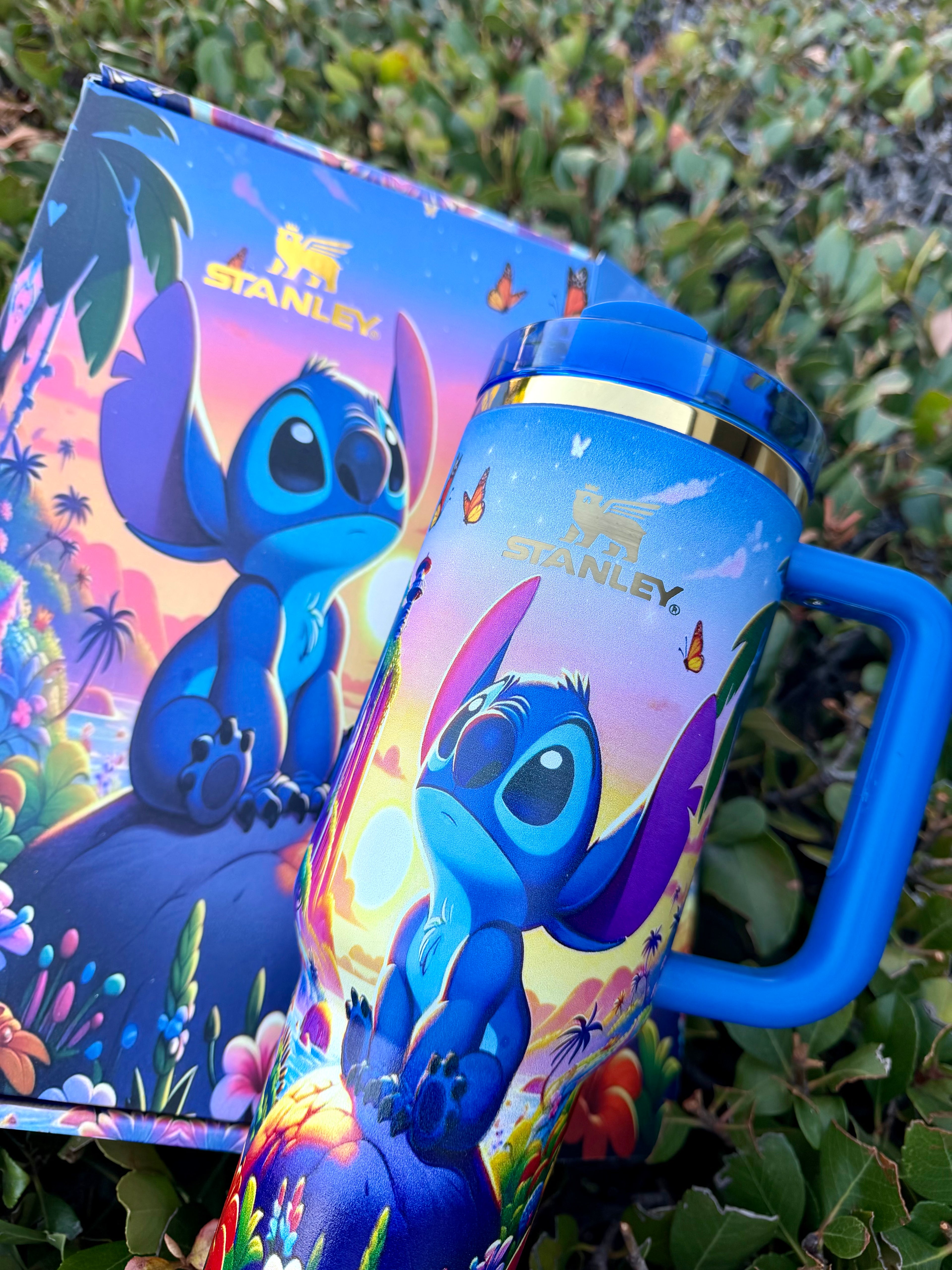🎁Stitch Insulated Cup Gift Box 40 oz Include Straw and Topper