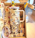 🎁Winnie The Pooh Insulated Cup Gift Box 40 oz Include Straw and Topper
