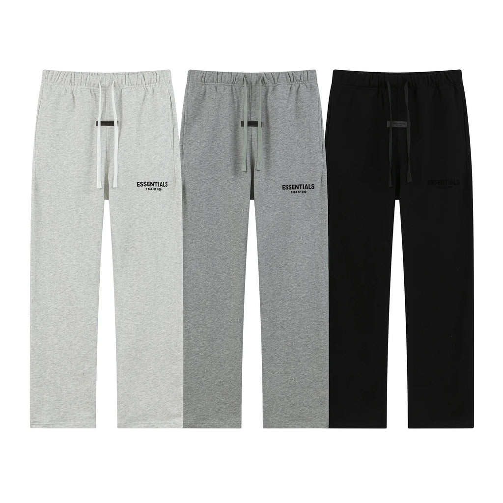 Fear Of God Essentials Flock Letter Straight Casual Sweatpants Unisex