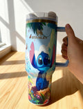 🎁Stitch Insulated Cup Gift Box 40 oz Include Straw and Topper