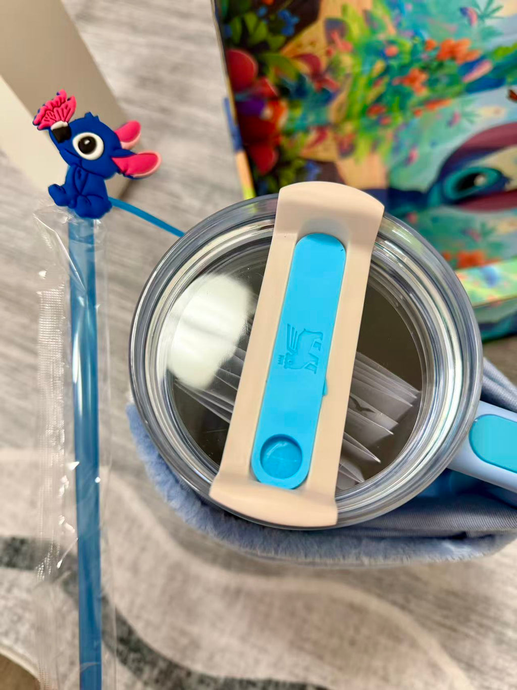 🎁Stitch Insulated Cup Gift Box 40 oz Include Straw and Topper